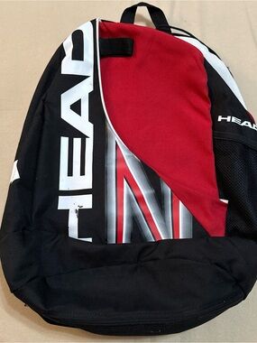 HEAD Tennis Backpack Red Black Racquet Sports Bag Travel Gym
